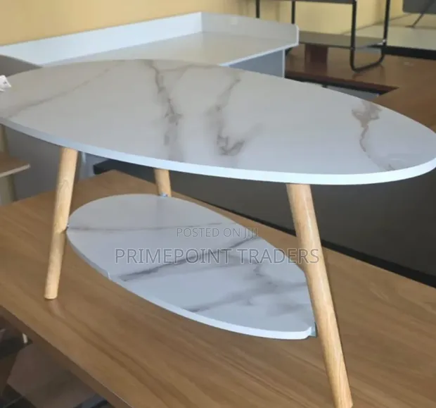 Executive MDF Marble Coffee Table - Brand New - 1
