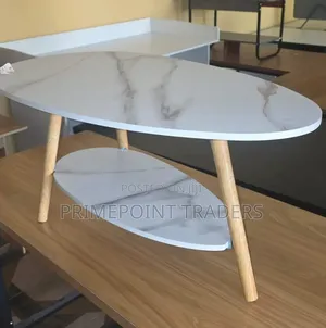 Modern Marble-Look MDF Coffee & Bedside Table