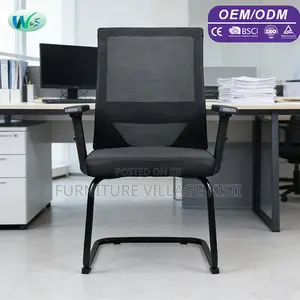 Office Chair with Chrome Adjustable Arms