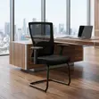 Office Chair with Chrome Adjustable Arms - 4