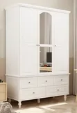 Executive Wooden Wardrobe - Fully Assembled - 2