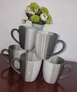 Checked Mugs - Set of 6