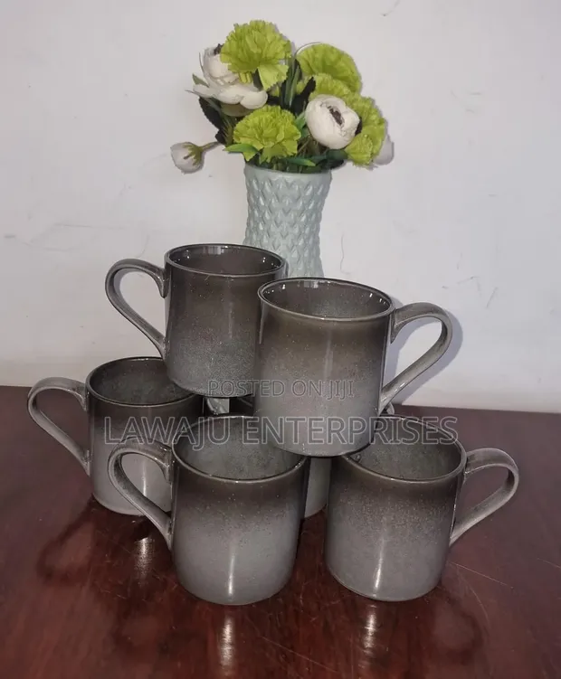 Ceramic Dinner Mugs (Set of 6) - 1