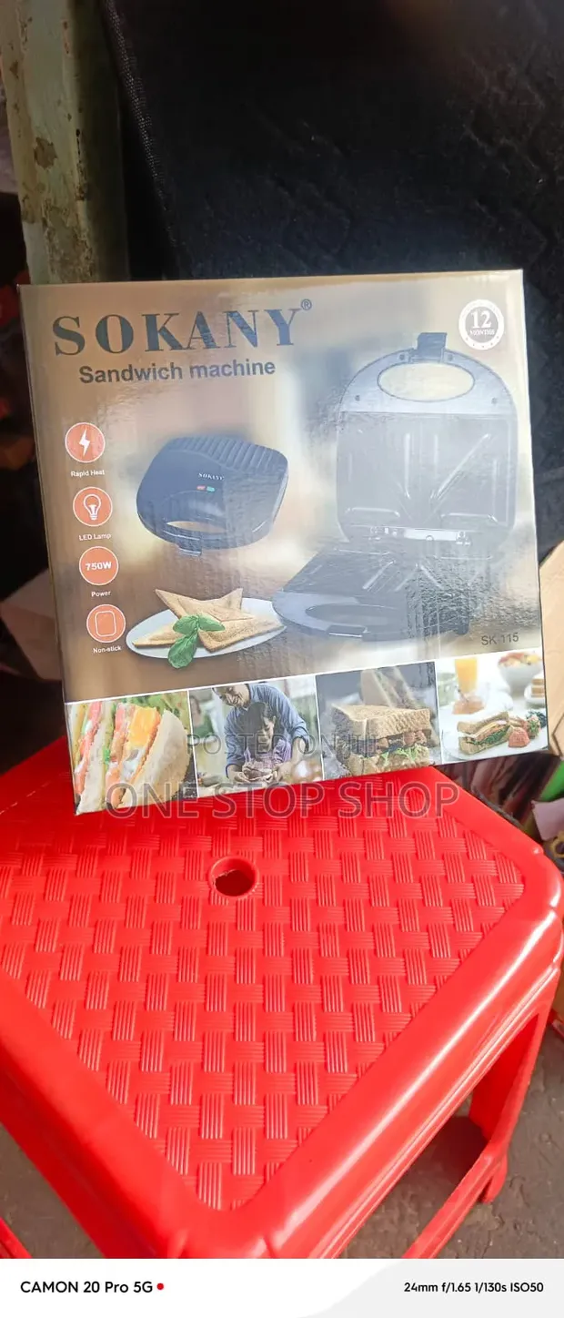 Sokany 2-Slice Sandwich Maker - Brand New - 1