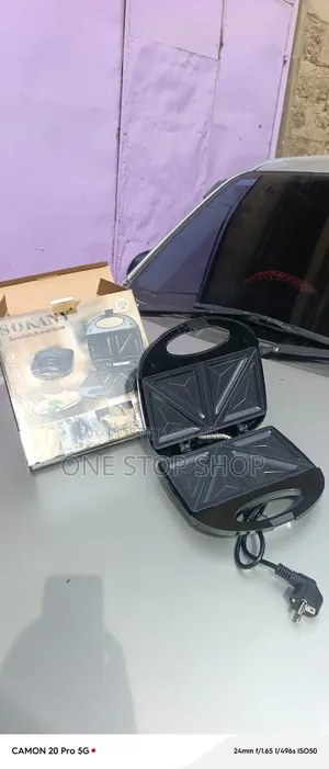 2-Slice Sandwich Maker for Toasting & Pressing