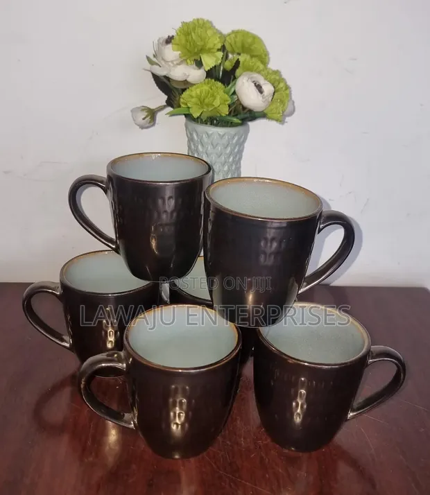 High-Quality Ceramic Mugs - Set of 6 - 1