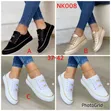 Elegant Ladies Chained Lace-Up Sneakers - 3