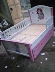 3x6 Kids Bed with Safety Rail & Underbed Cabinet - 2