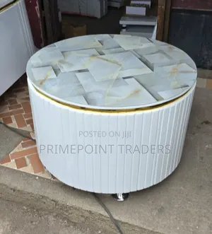Modern White Round Coffee Table