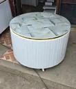 Modern White Round Coffee Table - 2