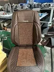 Faux Leather Seat Covers for 5-Seater with Wooden Massage Beads - 1