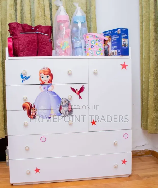 Kids & Baby Chest of Drawers Cabinet - White - 1