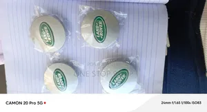 4pc Silver Alloy Wheel Center Caps for Land Rover