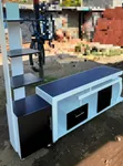 Elegant TV Stand with Flower Display - Modern Home Entertainment Unit - 2