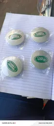 4pc Silver Metallic Finish Land Rover Centre Caps - 1