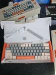 T-Wolf T30 Wireless Mechanical Keyboard - Milk Tea & Grey - 1