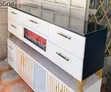 Modern Spacious Executive TV Stand with Fireplace - 1