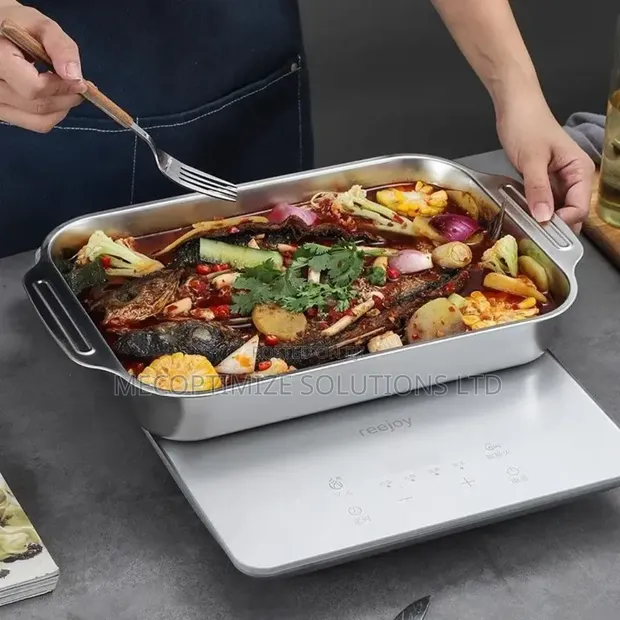 Stainless Steel Grilled Fish Pan & Roaster (4.2L) - 1