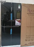 Roch 421 Litres 4-Door Glass Refrigerator, Black - 1