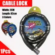 Bike Armored Cable & Joint Anti-theft Chain Lock - 1