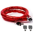 Motorbike Lock with Interlocking Rollers - Hard to Cut - 2