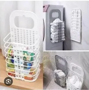 Wall-Mounted Foldable Laundry Basket