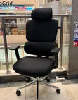 Managerial Orthopedic High-Back Office Chair, Black - 2
