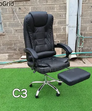 Kiti cha Ofisi cha Mtendaji chenye Msaada wa Miguu
