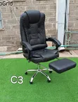 Kiti cha Ofisi cha Mtendaji chenye Msaada wa Miguu - 2