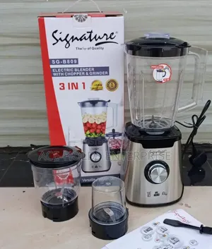 Blender Mpya ya Signature 3-in-1 na Jar ya Kusaga