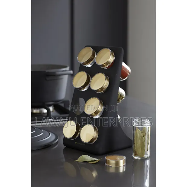 Brand New 8-Jar Spice Rack Organizer - 1