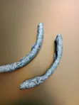2-Segment Grey Marble Antiskid Car Steering Wheel Grip Covers - 2