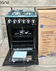 Glamstar Black 50x55cm Standing Gas Cooker 3G+1E - 2