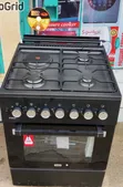 Mika Black 3G+1E Standing Cooker 60x60cm Jet Burners & Auto Ignition - 1