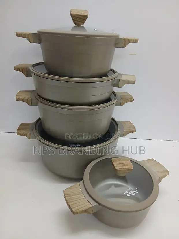 10pcs Uakeen Nonstick Cookware Set - 1