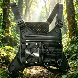 Black Tactical Sports Chest Rig Bag
