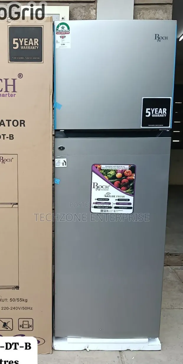 Roch RFR-380-DT-B 306L 2-Door Fridge with Warranty - 1