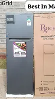 Roch RFR-210-DT-I 2 Door Refrigerator (168L), Silver - 1