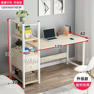 Kikombe cha Kompyuta cha Minimalist chenye Rafu na Droo