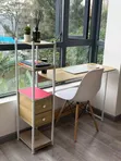 Kikombe cha Kompyuta cha Minimalist chenye Rafu na Droo - 2