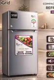 Roch 90L Mlango Mbili Friji RFR-115 DT-1 Fedha - 2