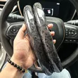 Jozi ya Vifuniko vya Steering Wheel vya Marble Nyeusi - 3