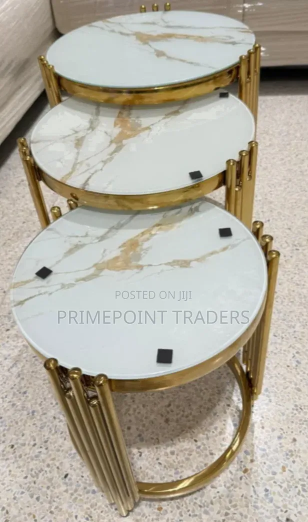 3-in-1 Executive Pure Marble Table - 1