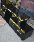 Luxury Marble-Finish TV Console with LED Lighting - 2