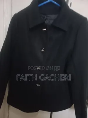 Classy Black Trench Coat - Women's XL