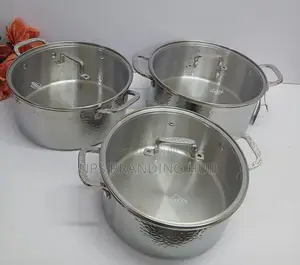 6 Pcs Stainless Steel Cookware Set