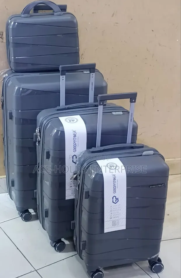 Goodpartner 4-Piece Unbreakable Rubber Suitcase Set (Size 4) - 1