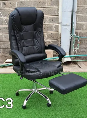 Luxury Managerial Executive Office Chair with Footrest