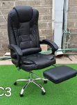 Luxury Managerial Executive Office Chair with Footrest - 1