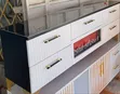 Modern Executive 6ft TV Stand with Fireplace - 2